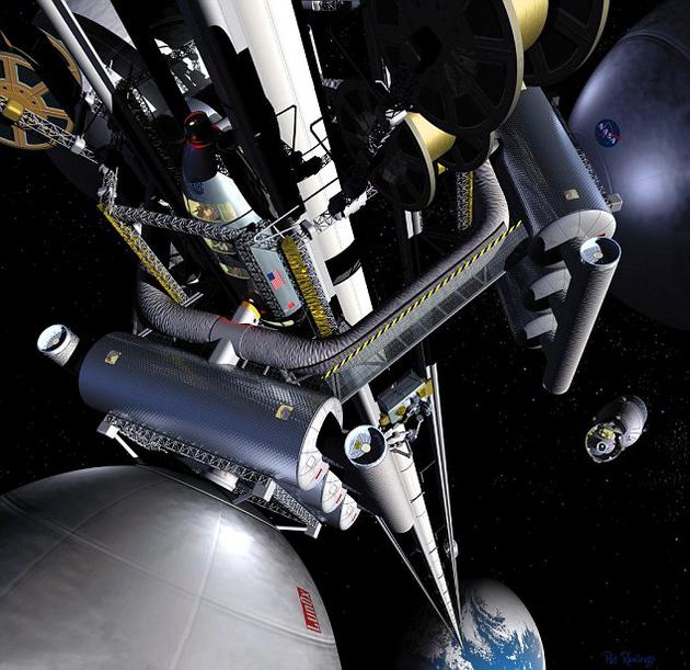 2050年人类乘电梯到太空!日本正在测试微型太空电梯 大林组株式会社和静冈大学建造合作关系,研究团队正在积极探索其它方法,建造新型太空电梯,便于游客在2050年进入太空。目前本月将首次在太空进行迷你太空电梯实验,测试该方案的可行性。