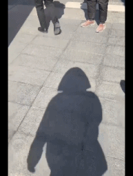 铁锹成精了？gif搞笑图片