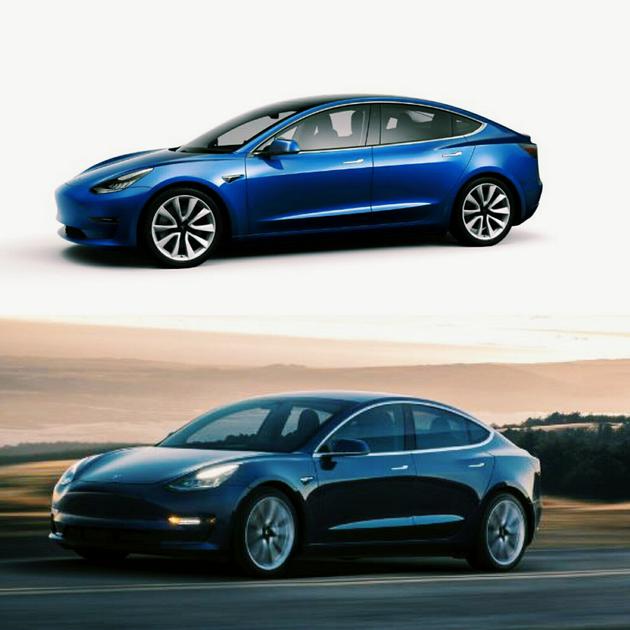 Model 3（上）和Model Y（下） 图片来自特斯拉官网