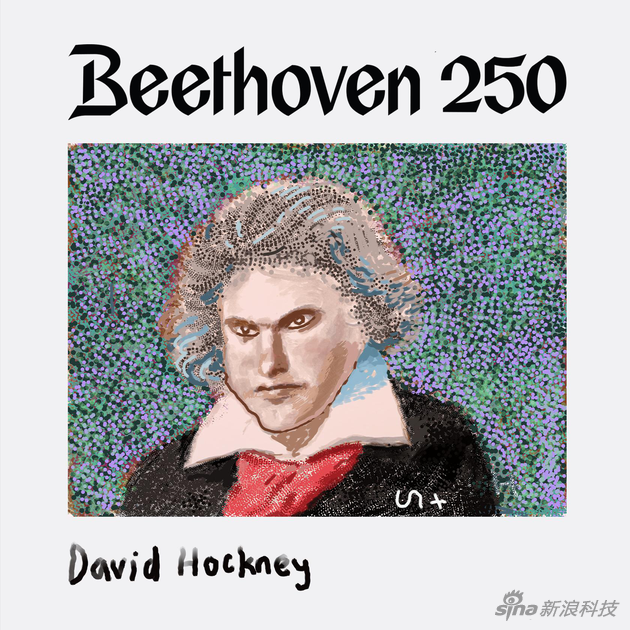 新浪数码|英国艺术家用iPad Pro画贝多芬致敬“乐圣”诞辰250周年