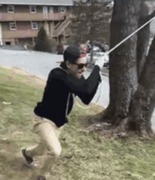 年轻人的作死行为gif搞笑图片