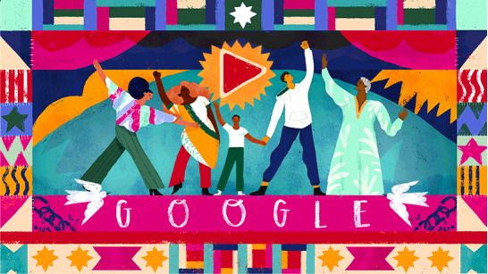 谷歌用涂鸦视频庆祝六月节155周年