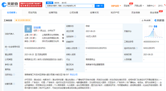 笑果新公司叫有点意思 经营范围含网络文化经营