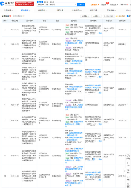 特斯拉展台女车主车顶维权 相关公司涉及多条产品召回及法律纠纷