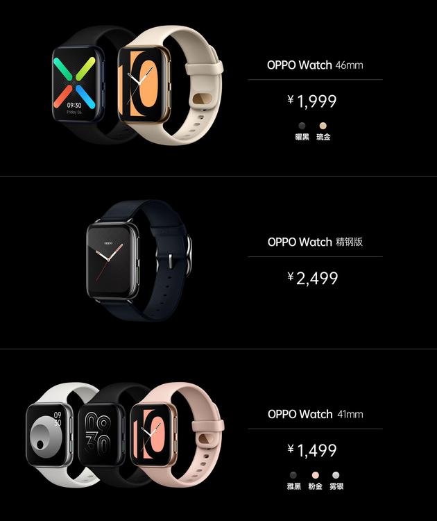 OPPO Watch定价(46毫米版本)