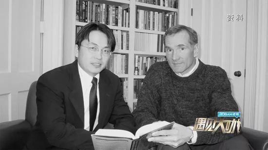 2002年张磊和大卫·史文森教授