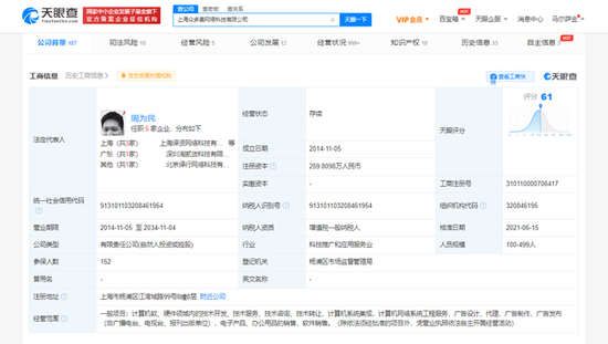 工商变更：小米、快手入股人人视频