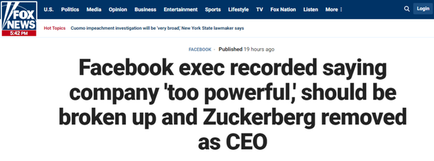 环球网|“国王都没他的权力大” 原来脸书高管在背后这么骂小扎