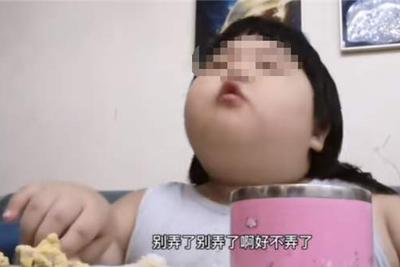 父母回应"3岁女孩被喂到70斤":没故意 视频只赚几百