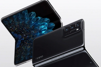OPPO Find N折叠屏手机官方渲染图曝光：后置三摄、侧面指纹
