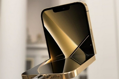 折叠iPhone概念渲染图曝光：上下折叠、刘海还在