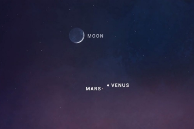 星空有约丨12日金星“合”火星，“维纳斯”约会“玛尔斯”