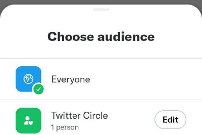推文仅部分/指定好友可见，推特推出Twitter Circle功能
