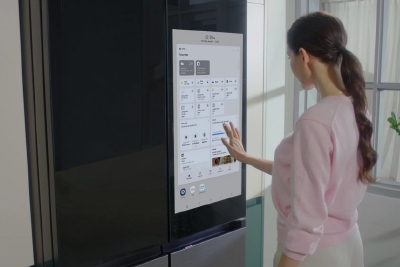 三星推出Bespoke Family Hub 冰箱，帶有32英寸大屏