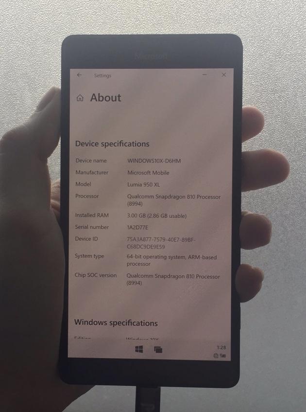 黑客开发者更新 Lumia 950/XL 的 Win10 ARM 镜像