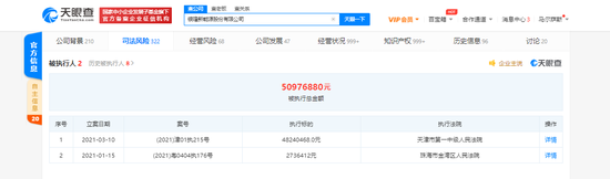 银隆新能源股份有限公司被列为被执行人，执行标的超4824万元