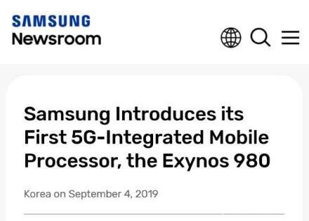 三星发布Exynos 980