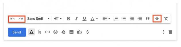 再不怕意外删除内容  Gmail在撰写邮件页面新增撤销/重做按钮 