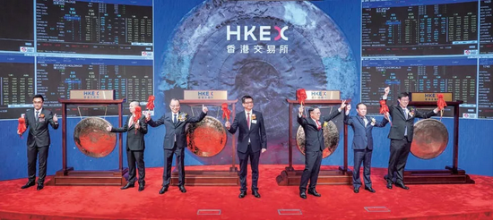 2020年1月16日，七只新股同日在香港交易所“扎堆”挂牌上市。图/中新