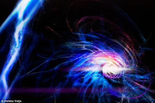 科学家终于创造出了被称为Shankar斯格米子（Shankar skyrmion）的神秘粒子，距离它首次被理论提出已经过去了40多年。而且，科学家在这一过程中可能还模拟出了罕见的“球形闪电”现象。上为艺术想象图。