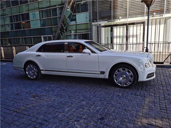 20款宾利慕尚加长报价 唯一白色现车在售