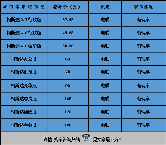 丰田考斯特12座多少钱￥12座柯斯达价格-新浪汽车