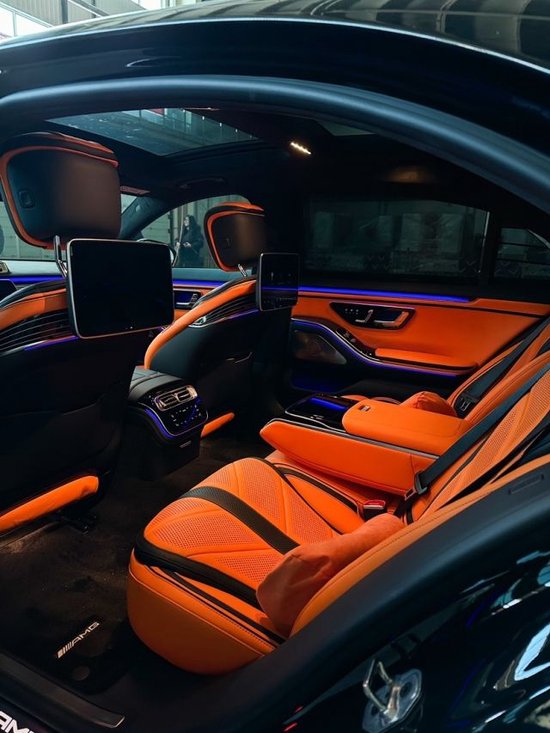 24款奔驰s63南瓜色内饰第一台到港预定