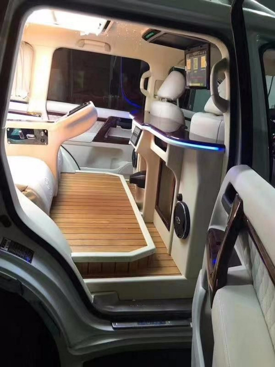 丰田普拉多改装内饰改座椅改装床车