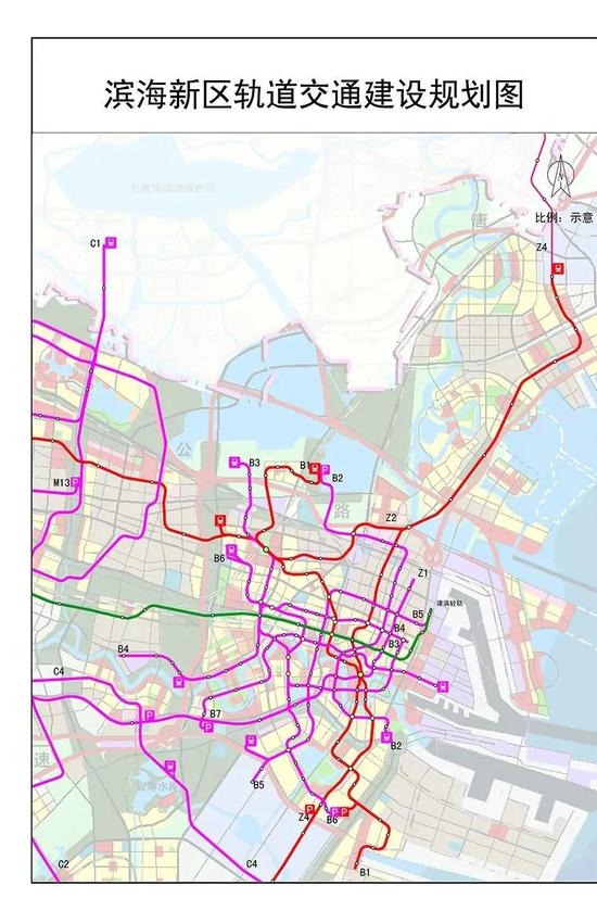 滨海新区b5地铁线路图图片