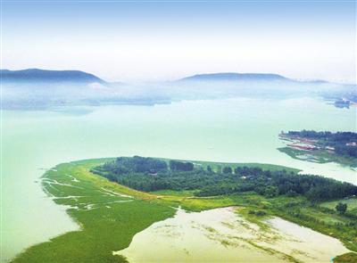 于桥水库清淤蓄水后美景重现.