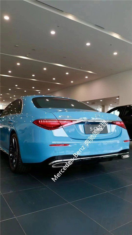 绝美稀缺现车 23款奔驰s500l瓷器蓝满配-新浪汽车