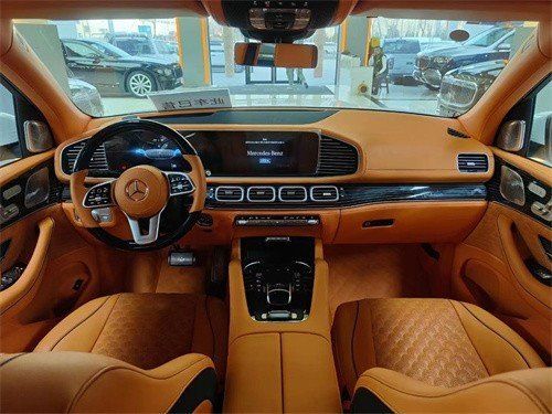 奔驰迈巴赫gls600双拼外观爱马仕橙内饰