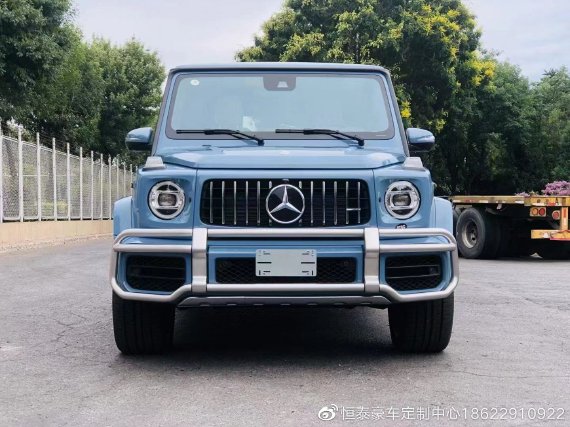 23款奔驰G63瓷器蓝顶级配置价格降20万