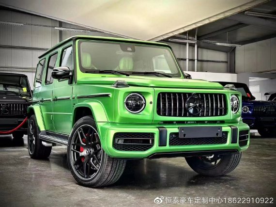 2023款奔驰G63魔焰绿 天津港最美售价