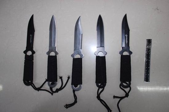 天津铁路警方查获5把管制器具