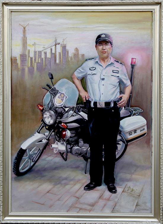 作品简介:油画,个人自画像,创作时长5个月.