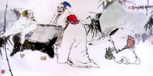 王积薪听仙师盲棋对弈受益匪浅