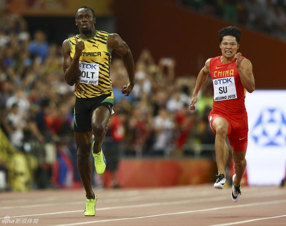 苏炳添：和博尔特跑谁占便宜?
