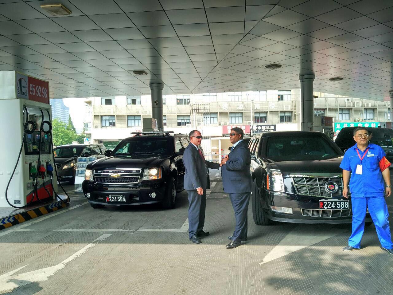 g20峰会大佬点赞自主车 奥巴马车队霸气加油