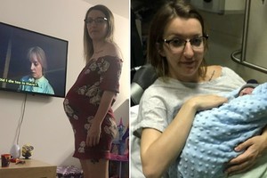 男友唱歌太难听 孕妇捧腹大笑2分钟生子