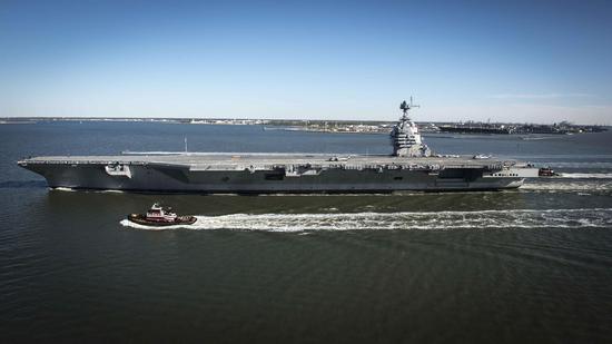 美国海军福特号航母完成海试将于今年夏天服役图