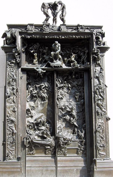 地狱之门雕塑高清图片