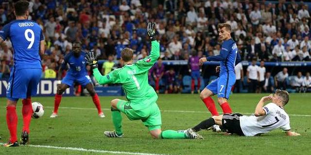 欧洲杯-神锋2球法国2-0胜德国