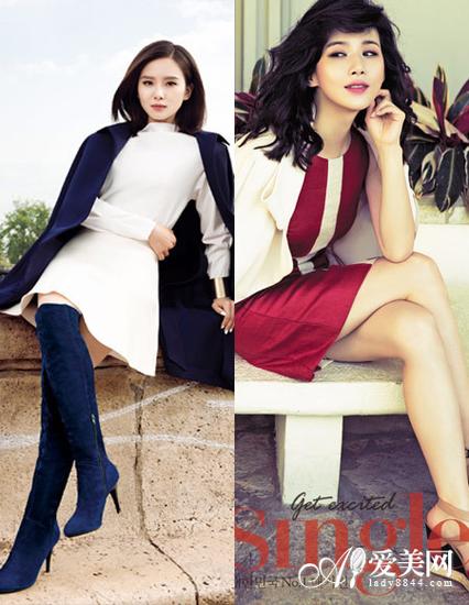 刘诗诗李宝英撞脸 中韩姐妹比衣"q"