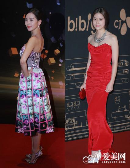 刘诗诗与李宝英撞脸拼气质