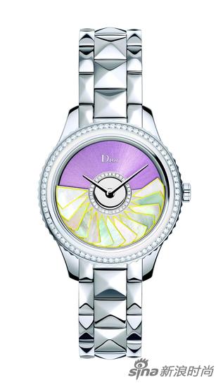DIOR VIII GRAND BAL “PLISSÉ SOLEIL”系列高级腕表 镶嵌珍珠母贝及钻石