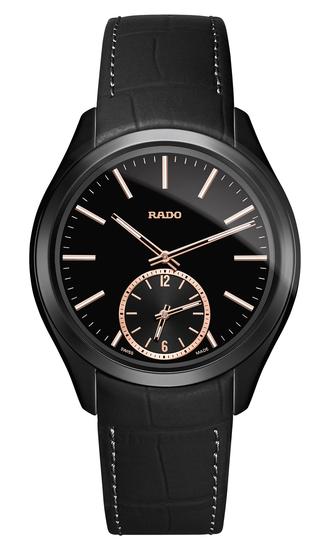 RADO瑞士雷达表皓星系列黑色哑光高科技陶瓷双时区Touch腕表