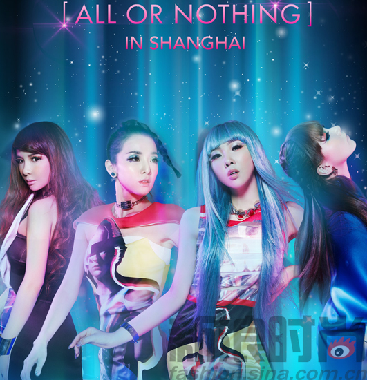 2ne1上海演唱会海报
