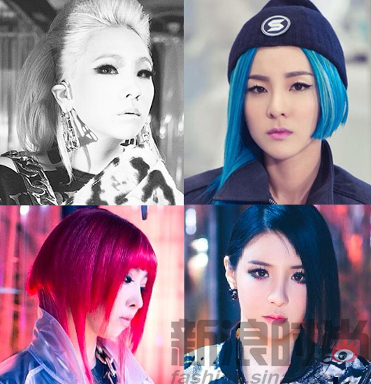 2ne1的四位成员