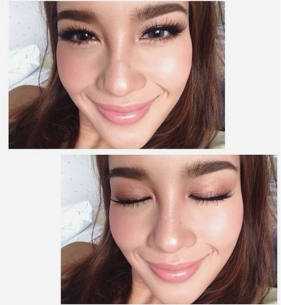 娜拉宋提查展示萨瓦迪卡泰系美妆